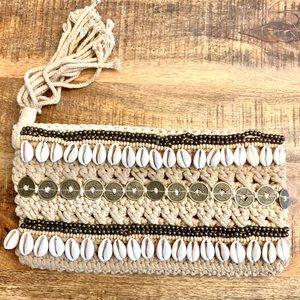 Handmade Balinese Macrame clutch bag